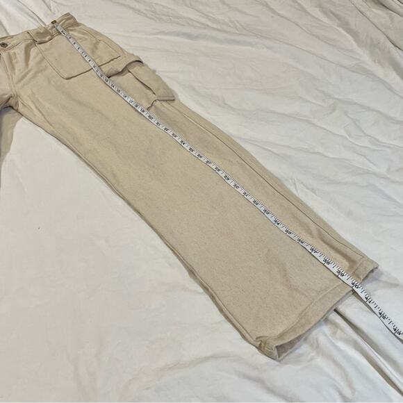 White Fox Off White Canvas straight Leg Cargo pants sz XL - Picture 10 of 14